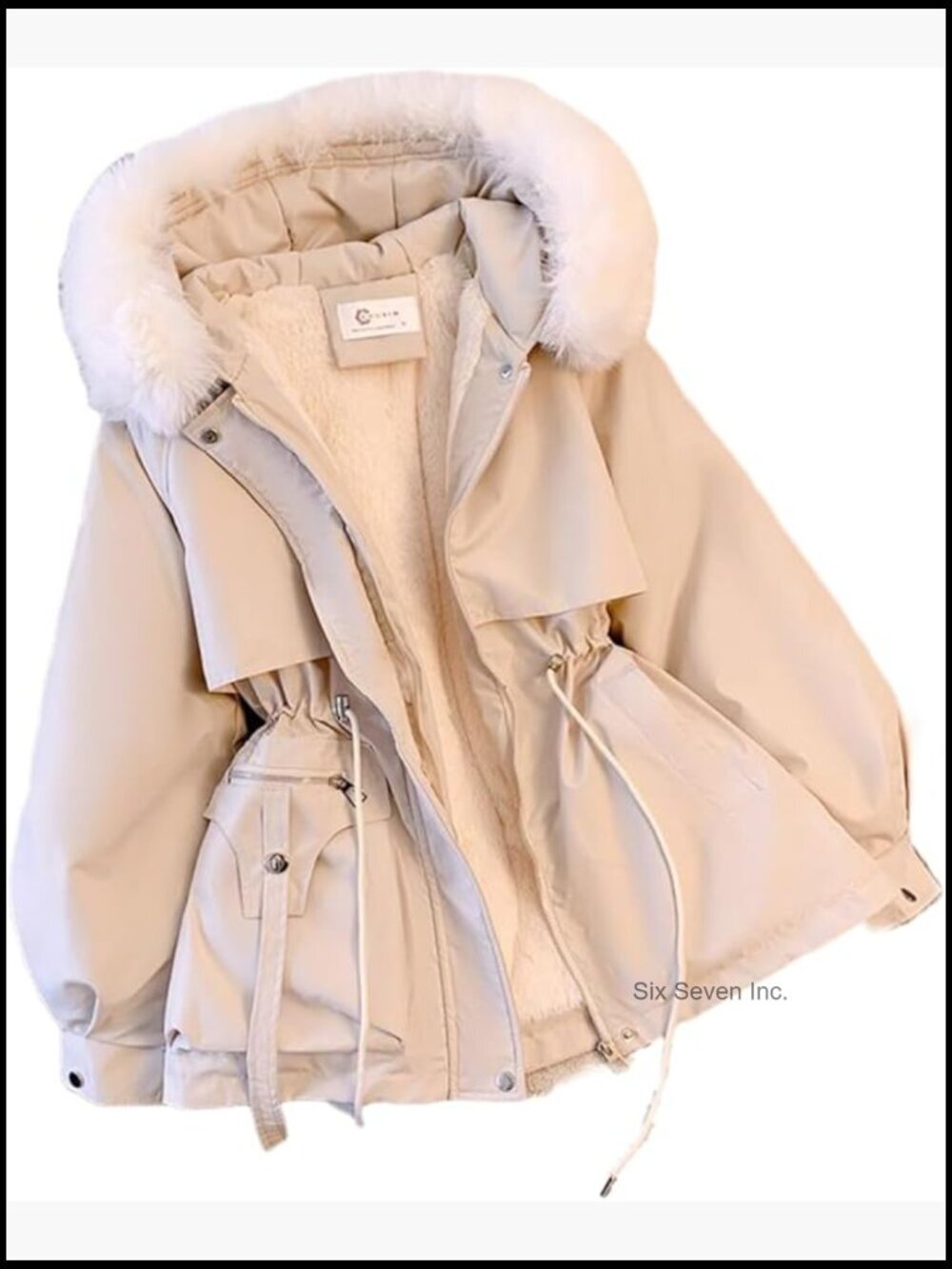 Mid-Length Parka Winter Weatherproof Down Jacket Thicken Warm Snow Coat